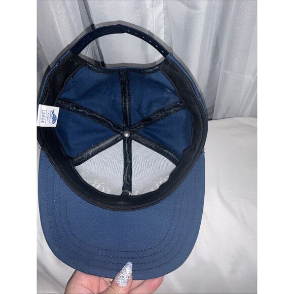 VTG 80s 90s Phi Gamma Phi Fraternity SnapBack Hat Very Dark Blue And White USA